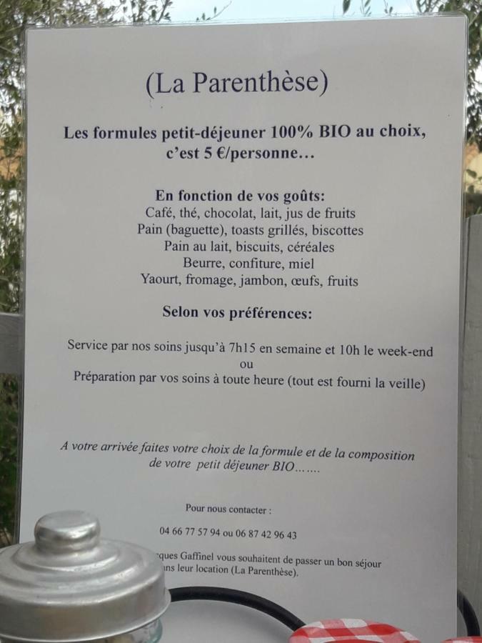 La Parenthese Appartement Sommières Buitenkant foto
